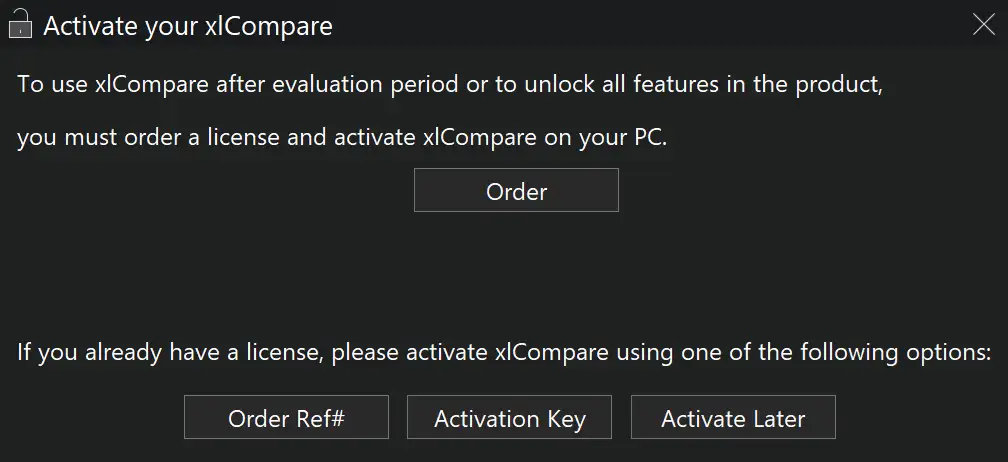 Activation Window