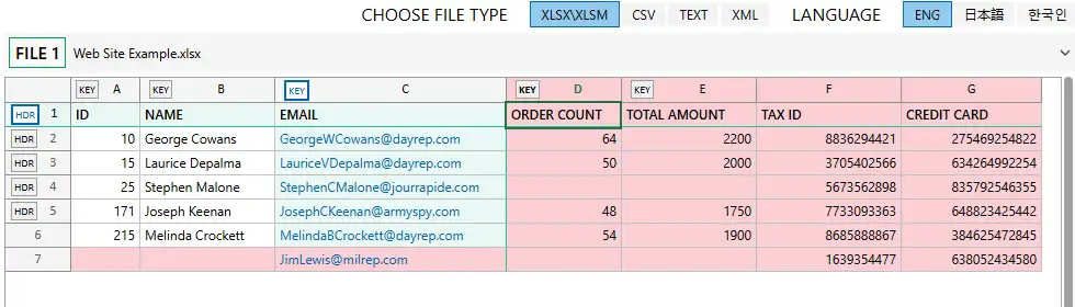 Personal sheet added