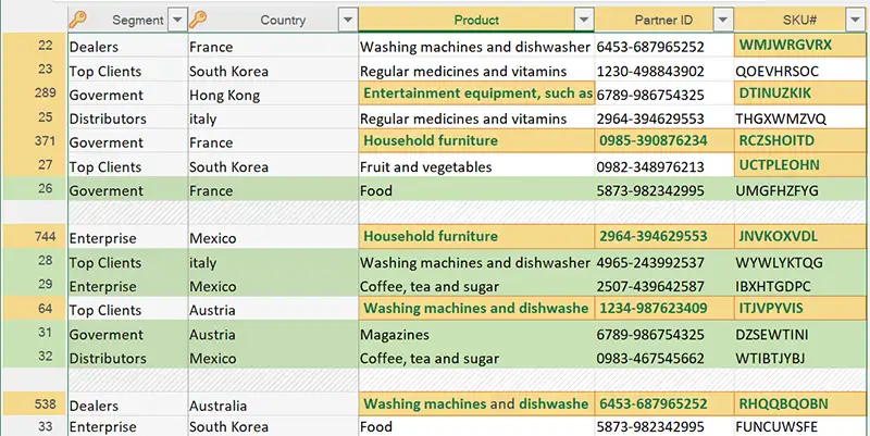 Difference report for two CSV files