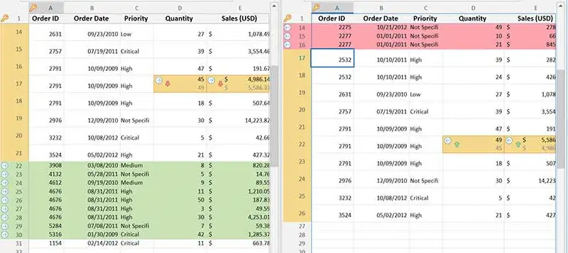Compare and Merge Excel Tables