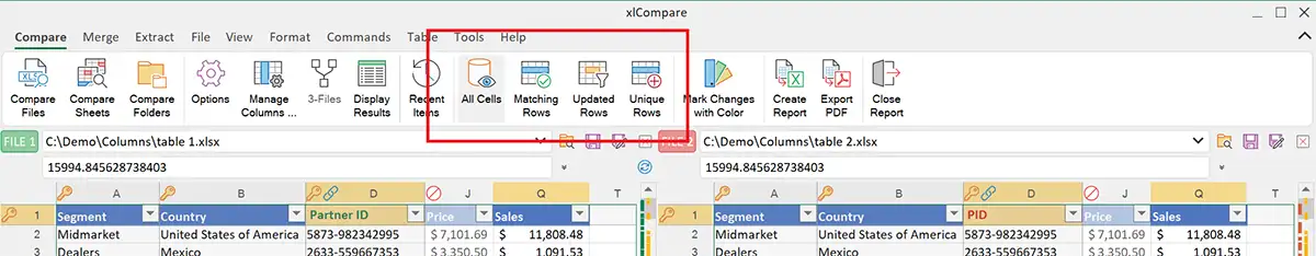 Filtering commands on the Ribbon