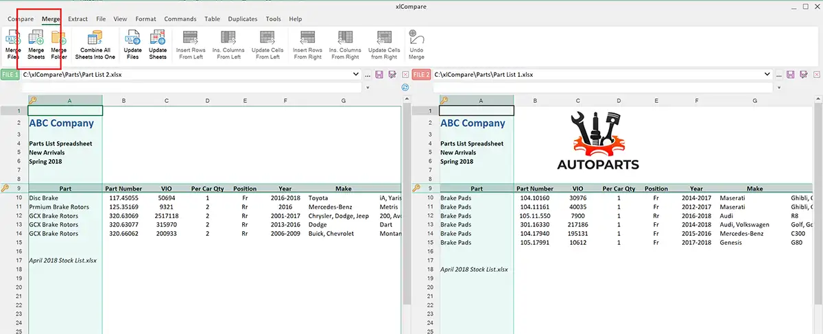 Merge Excel Filessheets Into One 9416