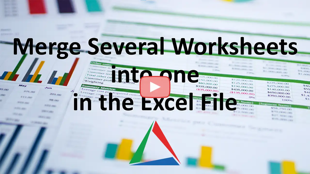 merge several excel worksheets into one