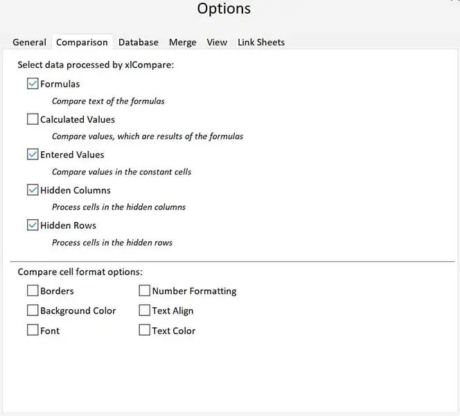 Options Comparison