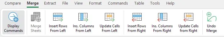 Merge tab on Ribbon
