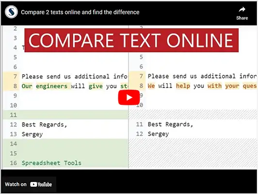 Compare Text Online And Highlight The Difference