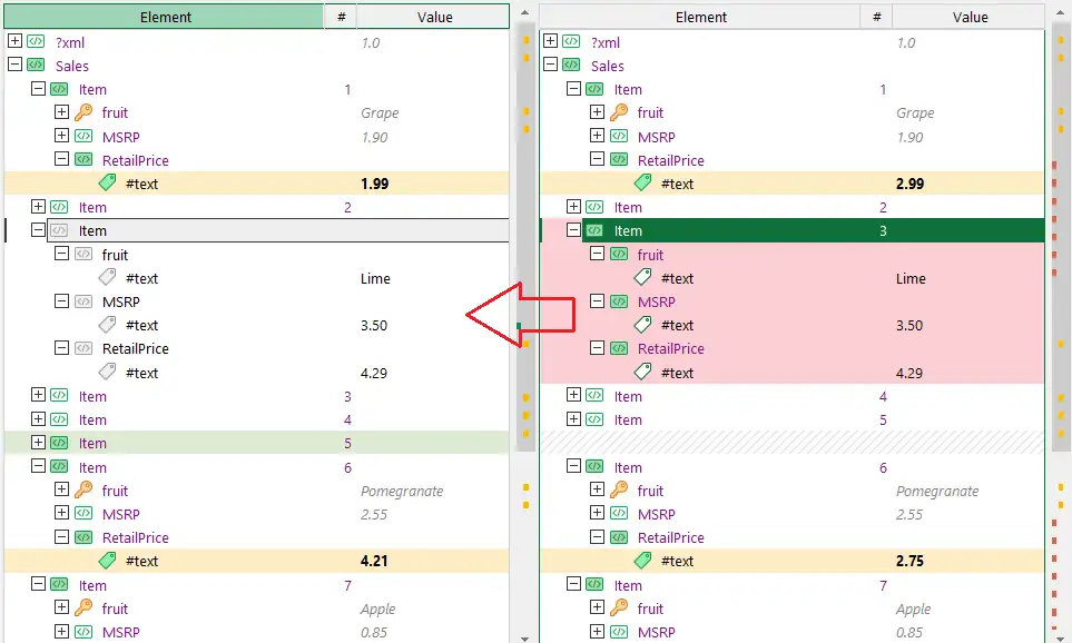 Merge changes made in the XML files