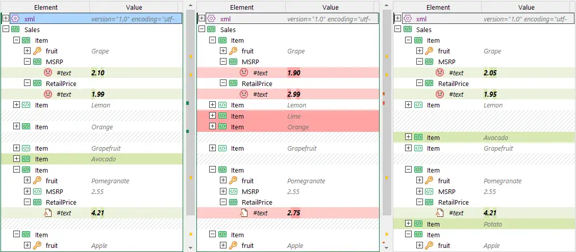 Merge conflict in XML files